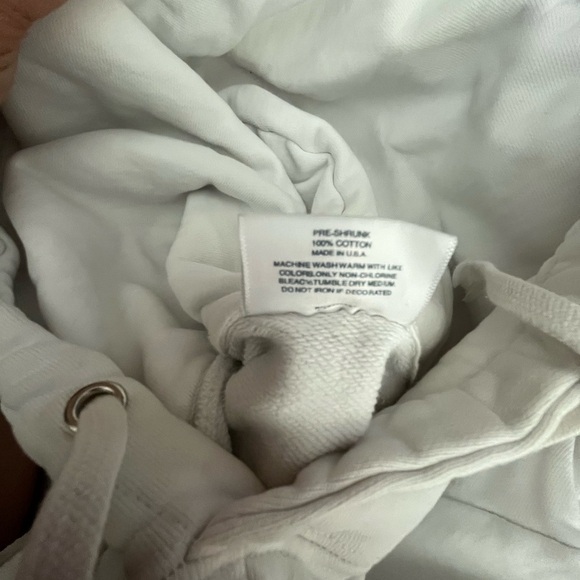 [S]Supreme Comme Des Garcons Split White Hoodie with Black Logo - Picture 7 of 11